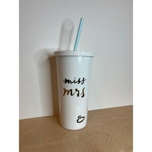 Kate Spade New York Miss to Mrs Tumbler Cup Wedding Bachelorette Bride Gift